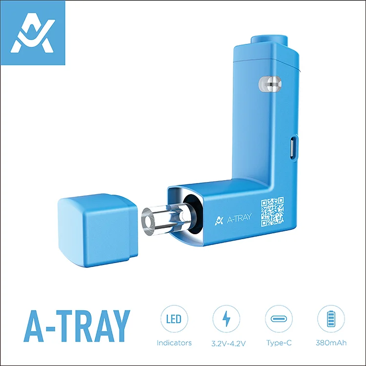 Blaue A-TRAY Vape-Batterie