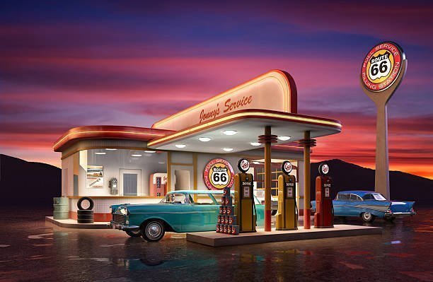 gas station