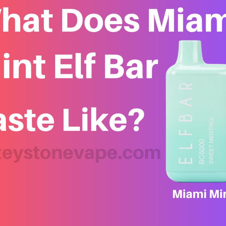 Avaliação do Sabor do Miami Mint Elf Bar