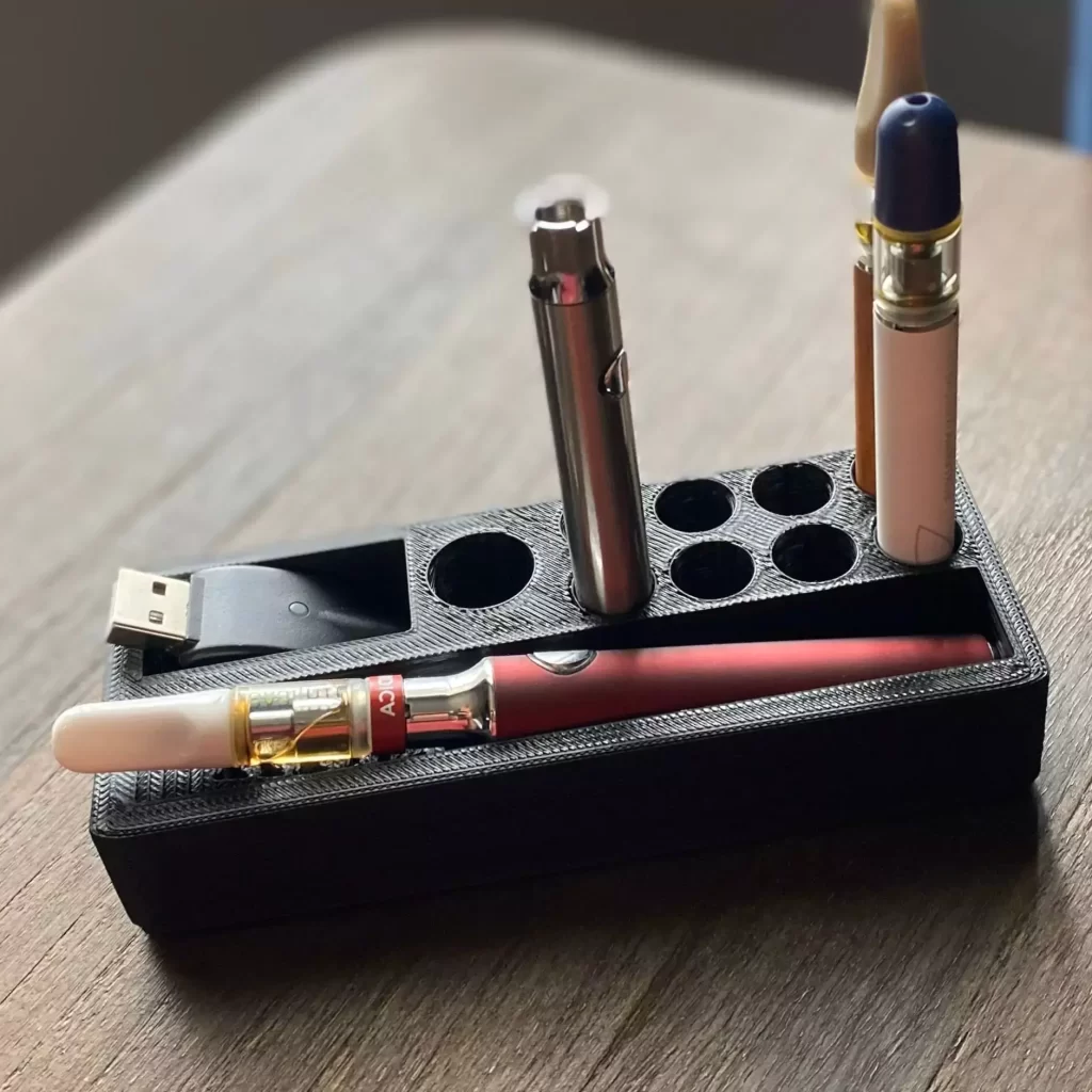 510 Cartridge Holder With Two Spaces and Storage 