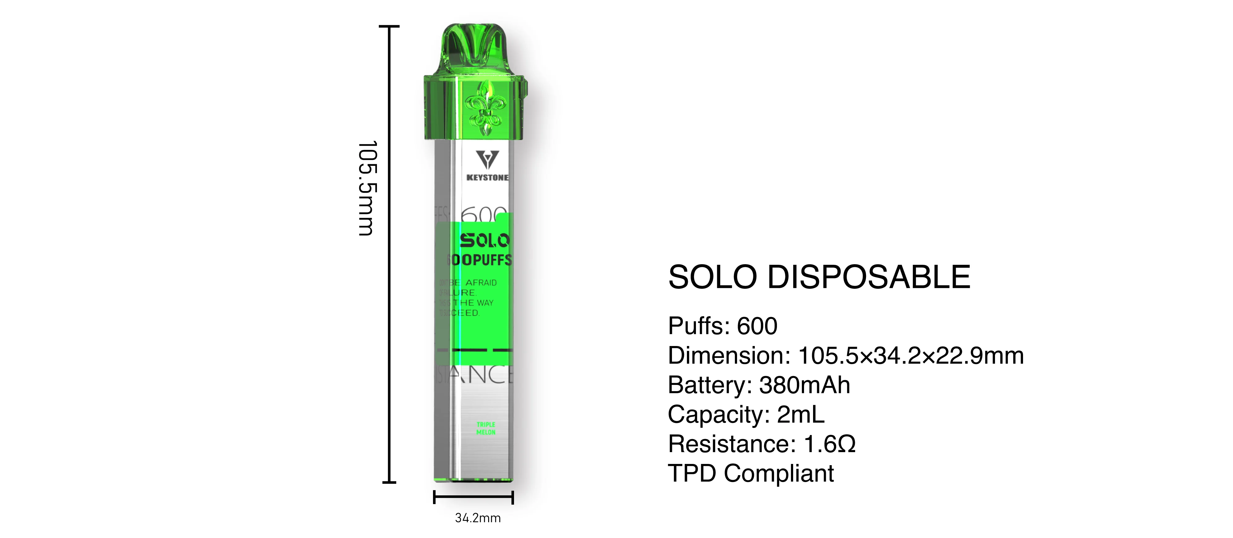 solo 600 puffs disposable vape-2